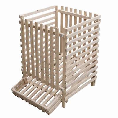 Siena HOME 365579 Drewniana skrzynia na ziemniaki 200 kg buk, niezmontowana