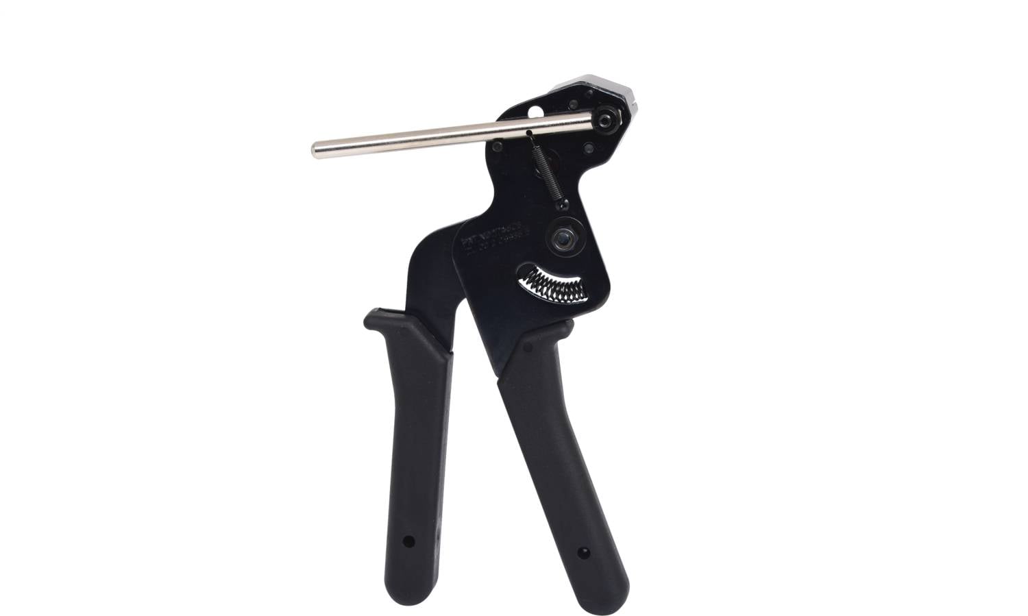 Czarny przyrząd warsztatowy z długą rękojeścią i metalowym prętem do nakładania materiałów.