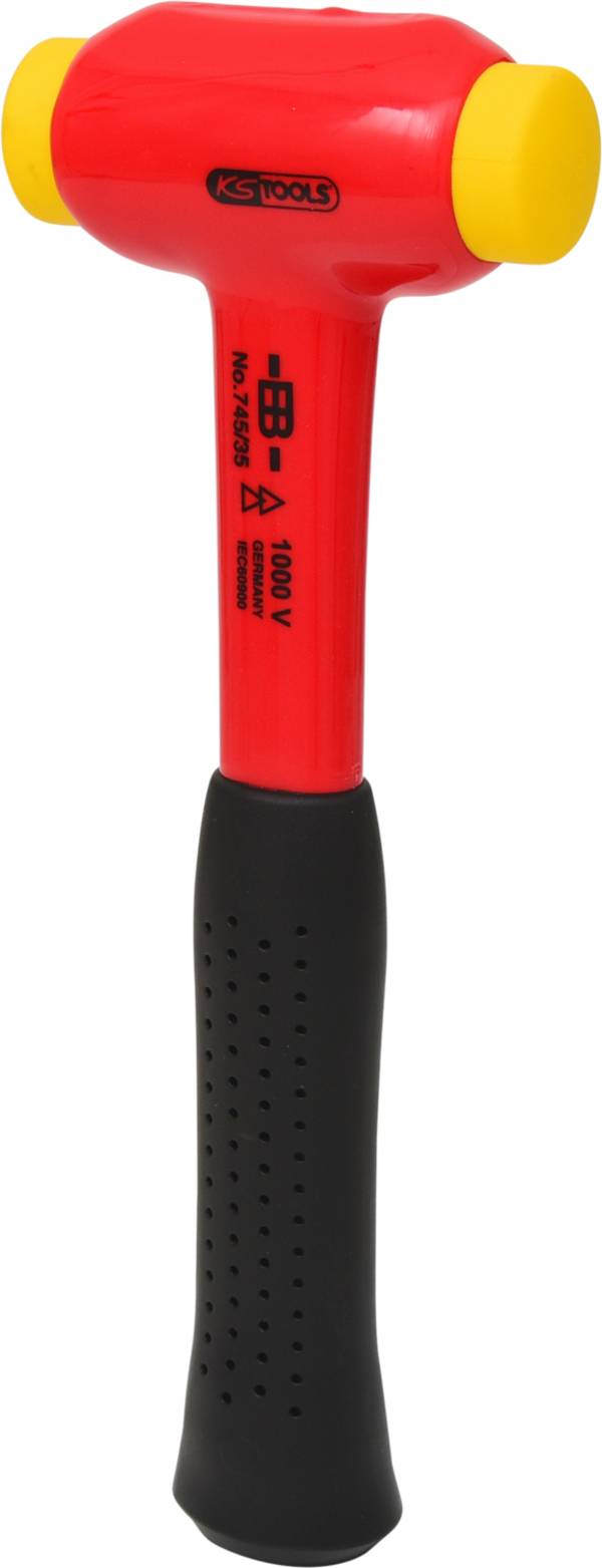 Młotek z miękkim obuchem z izolacją ochronną, główka Ø 35mm KS Tools 117.1127