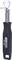 Czarny gratownik ręczny z srebrną głowicą i białym kółkiem z tworzywa sztucznego, przeznaczony do usuwania zadziorów z rur. Nadruk: 'KS Tools'.