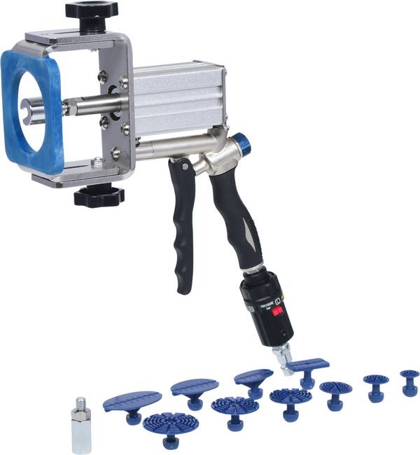 KS Tools 140.2520 Profesjonalny zestaw ściągaczy wgnieceń na sprężone powietrze, 12 szt