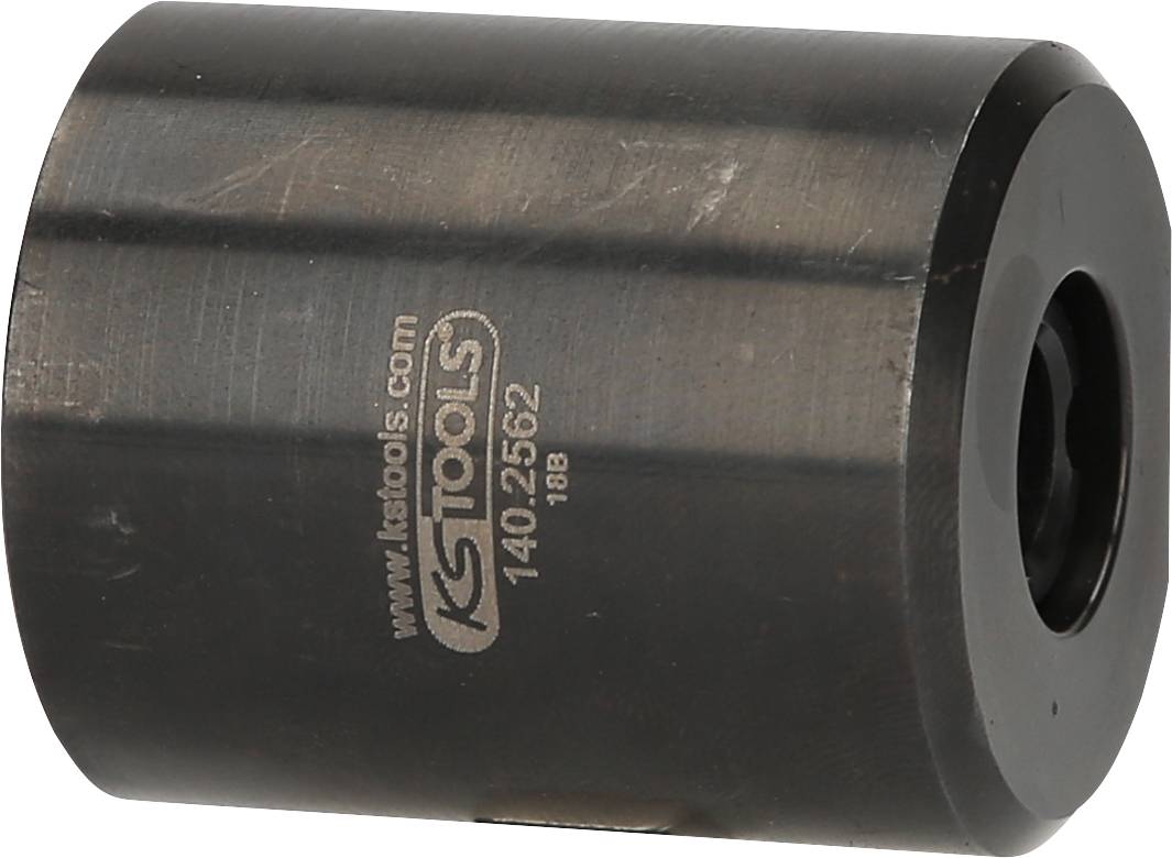 Cylindryczny metalowy przyrząd z napisem 'KS TOOLS' i numerem artykułu. Używany do zastosowań mechanicznych lub napraw.