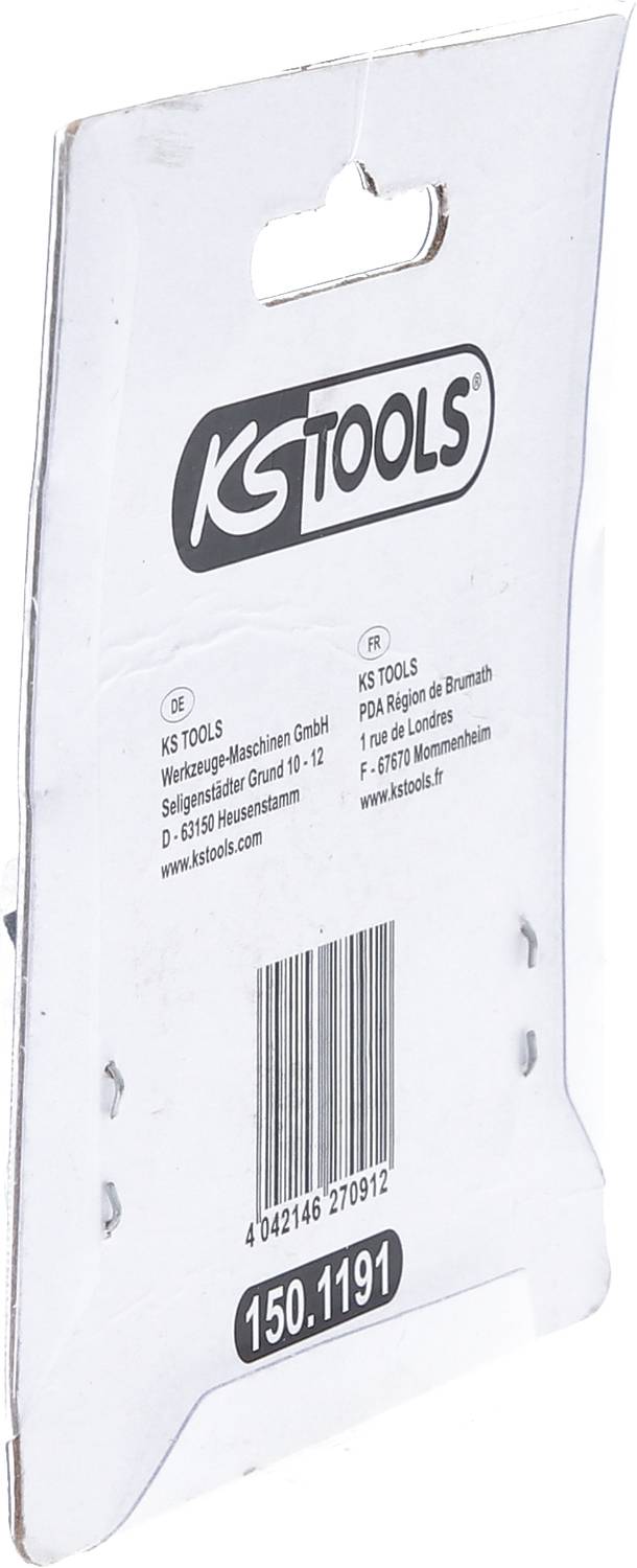 Opakowanie z logo 'KS Tools', numerem artykułu '150.1191', informacjami kontaktowymi producenta oraz kodem kreskowym.