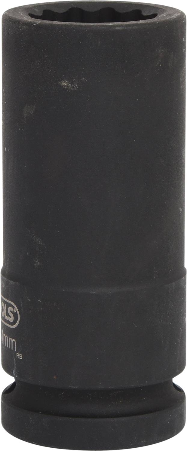 'Czarna, długa nakrętka kołkowa do śrub 20 mm.'