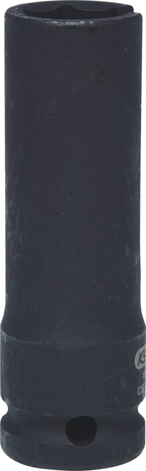 Czarna nakrętka blokująca do grzechotki, prawdopodobnie przeznaczona do użycia podczas pracy ze śrubami lub nakrętkami.