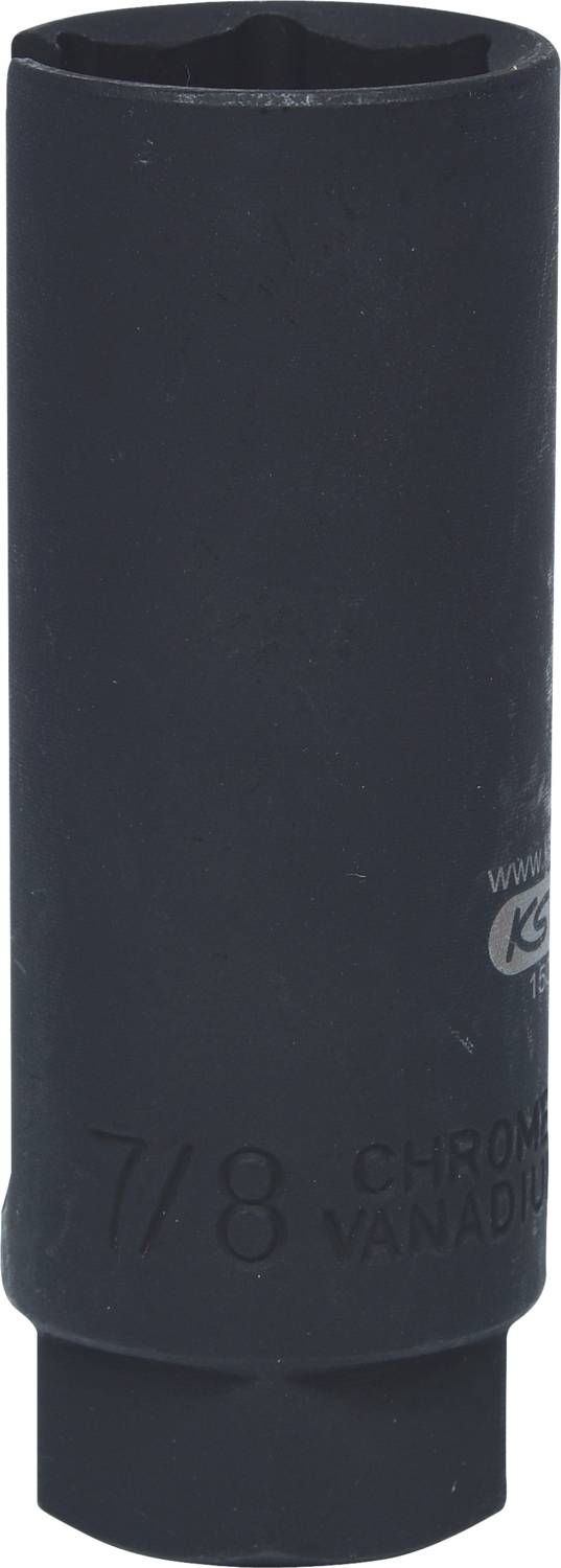 Czarny nakrętak z chromowo-wanadowej stali, rozmiar 7/8 cala, używany do prac ślusarskich.