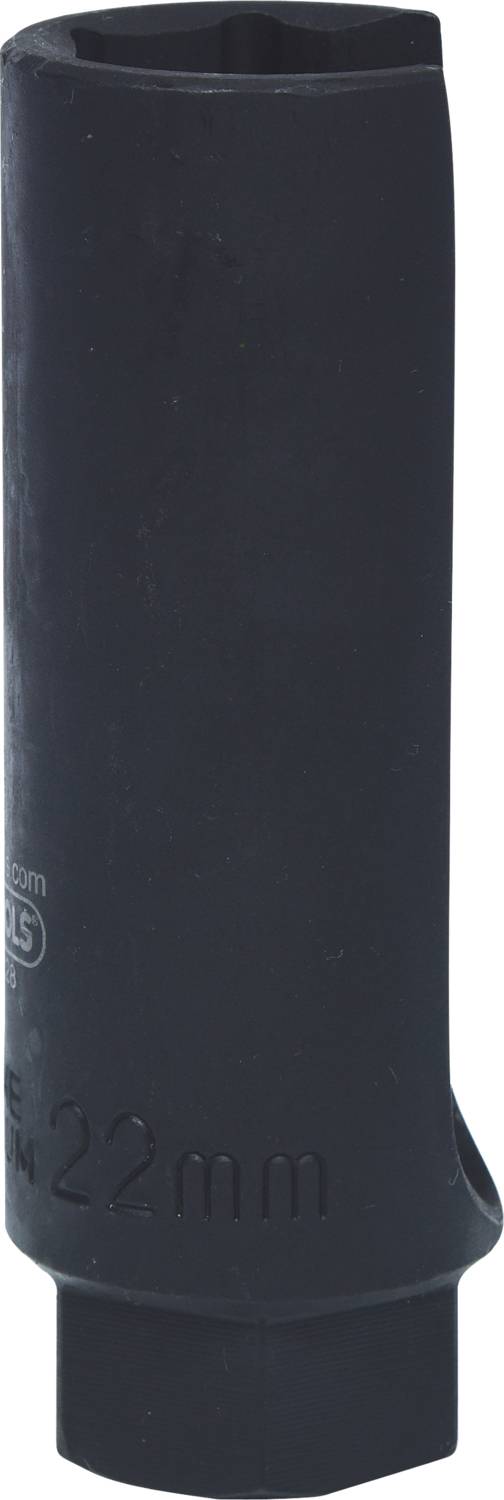 Czarny, cylindryczny nakładany uchwyt na klucz z napisem '22 mm' na boku, odpowiedni do prac ślusarskich.