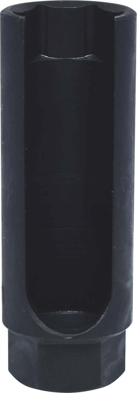 Czarny nasadowy klucz nasadzany o kształcie cylindrycznym, przeznaczony do odkręcania lub dokręcania nakrętek.