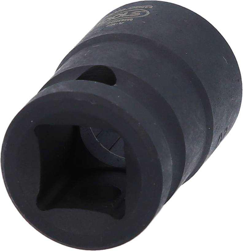 'Czarna nasadka klucza z zaokrąglonymi krawędziami do klucza dynamometrycznego, odpowiednia do prac montażowych.'