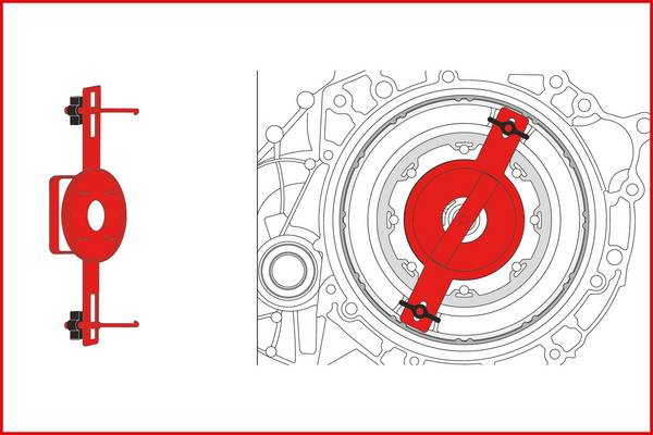 Zestaw narzędzi do sprzęgła DCT do Forda / Volvo, 6 szt KS Tools 150.2415