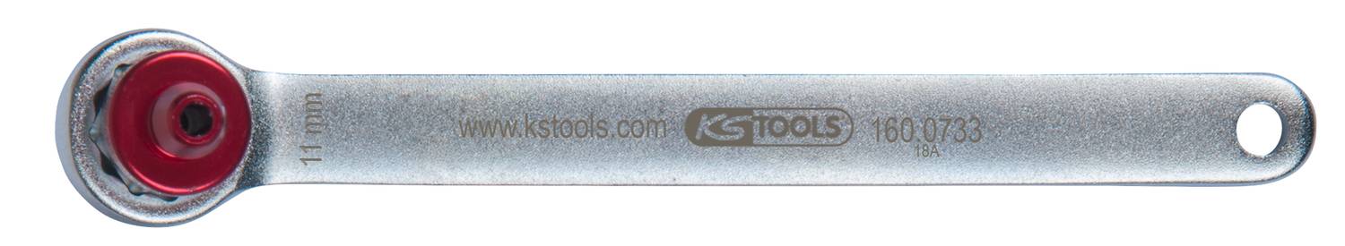 Odpowietrznik, bardzo krótki, 11mm, czerwony KS Tools 160.0733 1 szt.