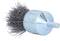 Metalowy druciano-szczotkowy osprzęt z gęstymi włoskami, używany do prac szlifierskich lub usuwania rdzy z twardych powierzchni.
