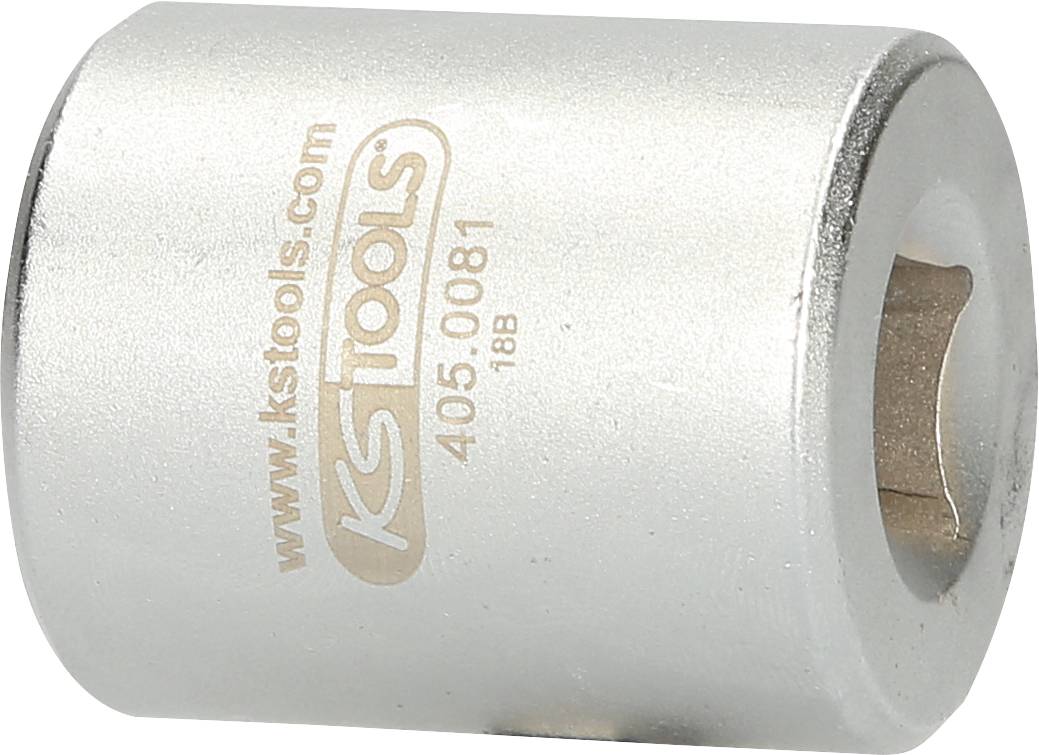 Srebrny sworzeń blokujący do klucza z napisem 'www.kstools.com 405.0081 18B'.