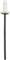 Nit jednostronny z przezroczystą główką i ciemnym trzpieniem.