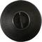 Czarny, okrągły regulator głośności widziany z góry, umieszczony centralnie.