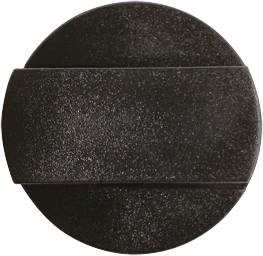 Czarny okrągły przełącznik ze średniej wielkości uchwytem, prawdopodobnie do ręcznej regulacji w urządzeniu lub maszynie.