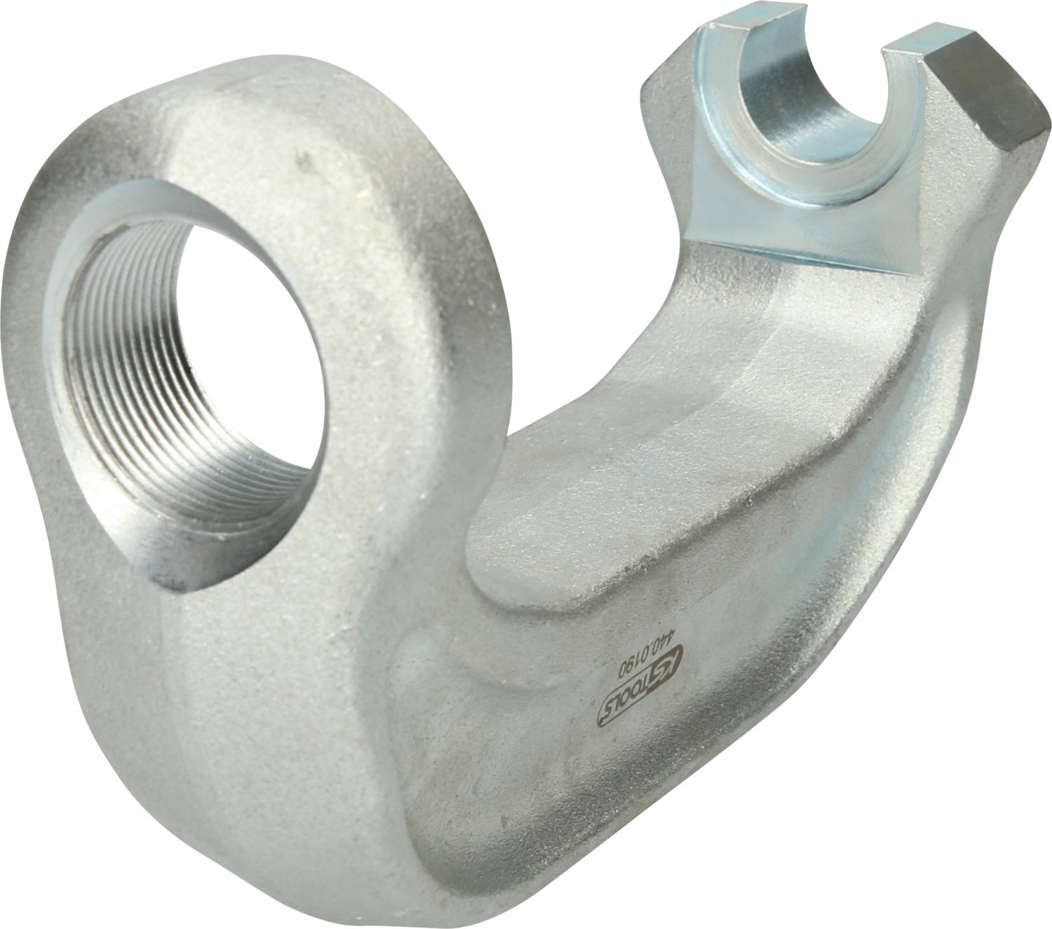 Metalowy element o zakrzywionej formie, z gwintem na jednym końcu. Stosowany do mocowań mechanicznych.