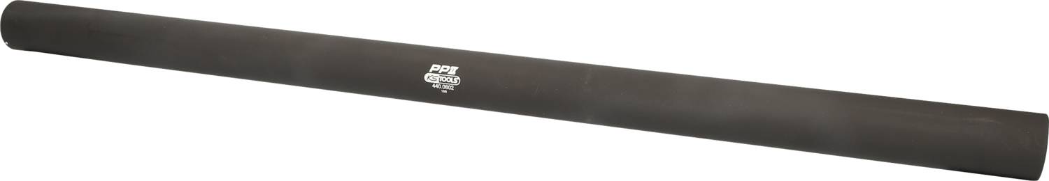 Długi, czarny wałek z pianki z nadrukiem 'TMPL Curved'.