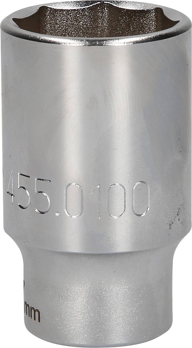 Klucz maszynowy wykonany z metalu z wygrawerowanym numerem '455.0100', odpowiedni do prac śrubowych przy maszynach lub pojazdach.