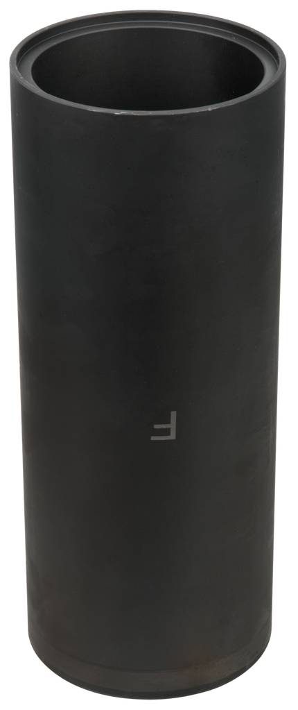 Czarna, cylindryczna rolka z pianki, stojąca.