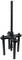 Czarny ściągacz z czterema nogami i centralną śrubą do mechanicznego zdejmowania lub mocowania części.