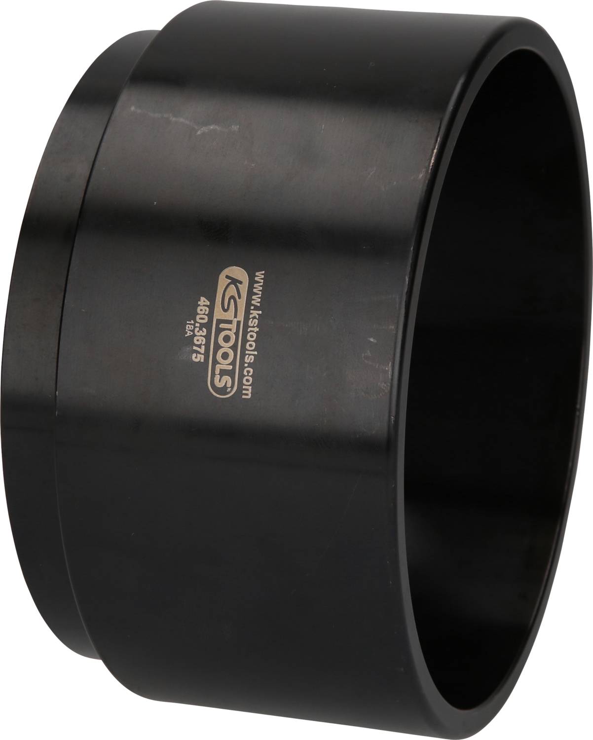 Czarny metalowy cylinder firmy KS Tools, z napisem 'KS Tools', widoczna średnica i numer seryjny na powierzchni.