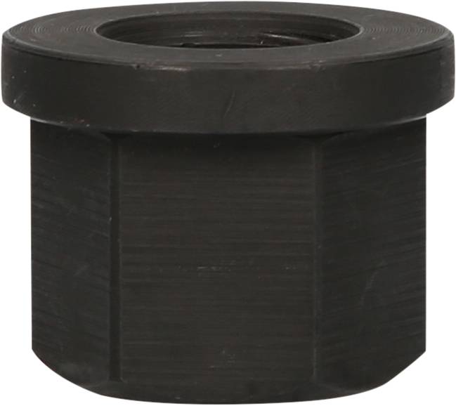 Czarny sześciokątny korek gwintowany.