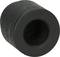 Czarny, cylindryczny gumowy odbojnik z centralnym otworem.
