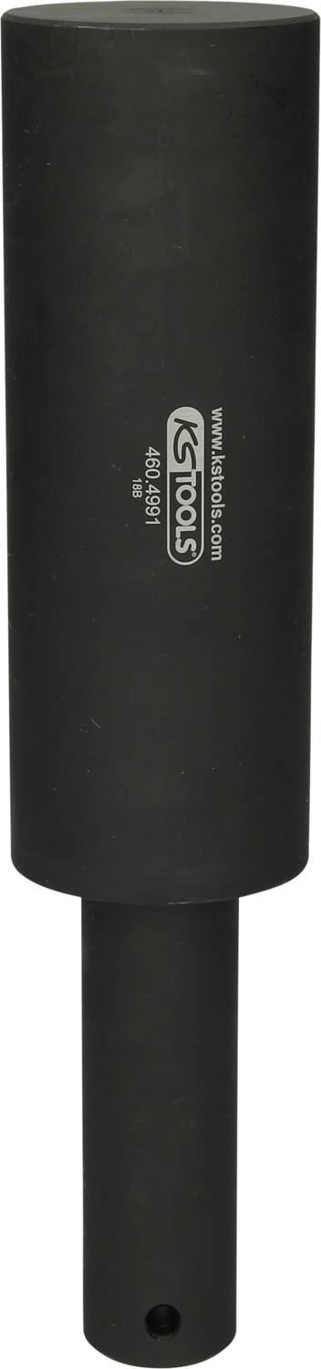 Cylindryczne, czarne narzędzie z logo 'KS TOOLS'; prawdopodobnie specjalistyczny sprzęt warsztatowy.