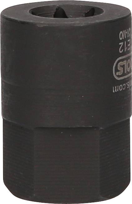 Ciemnoszary, cylindryczny sworzeń z podstawą sześciokątną, stosowany do specjalnych zastosowań mocujących w mechanice.