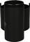 Czarny cylindryczny obiekt o gładkiej powierzchni. Wygląda przemysłowo, prawdopodobnie jest to pojemnik lub tuleja.