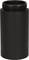 Czarny cylindryczny pojemnik z gwintem gwintowanym u góry, używany do przechowywania lub pakowania produktów.