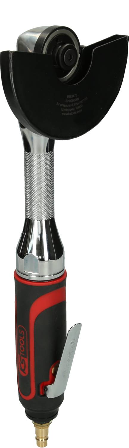 Narzędzie radiowe z czarną głowicą tnącą i czerwonym uchwytem, prawdopodobnie przeznaczone do zastosowań przemysłowych lub mechanicznych.