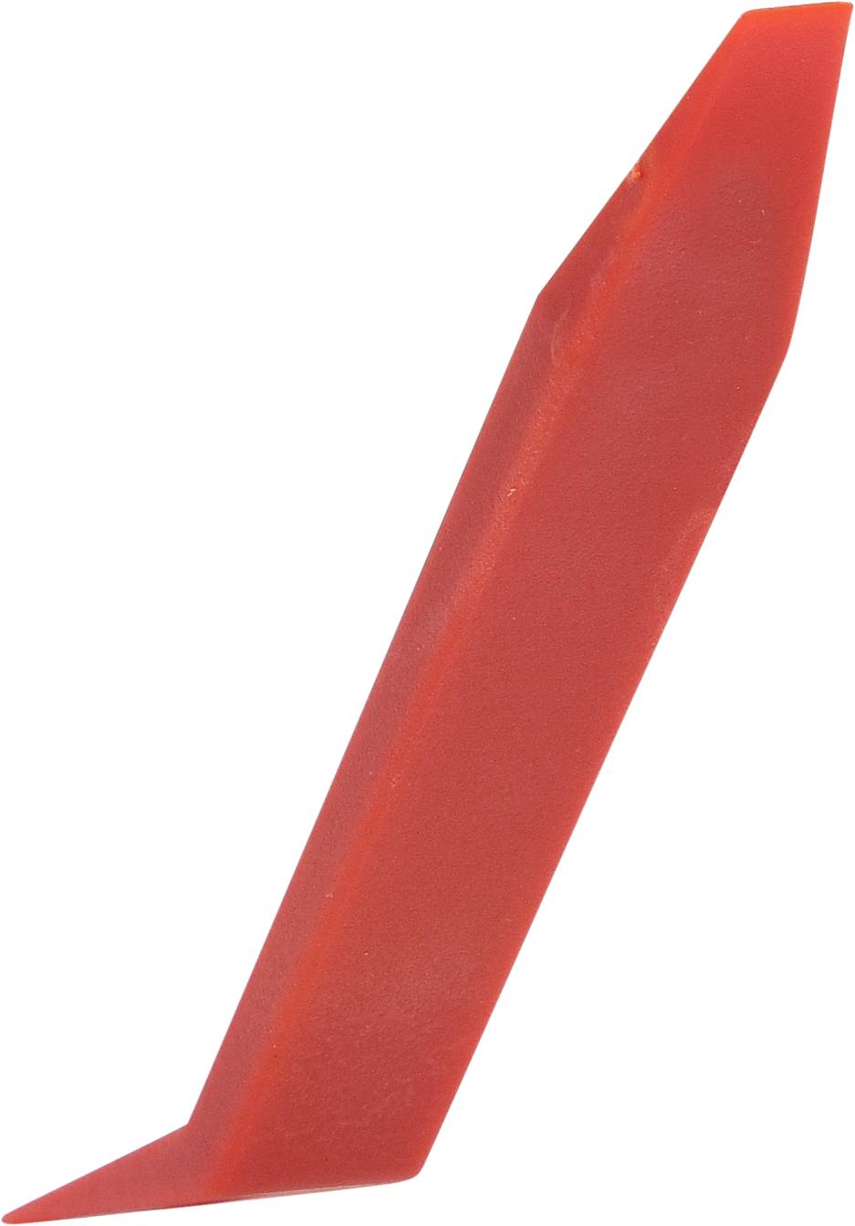 Czerwony, skośnie nachylony klin, który jest używany jako chwyt wspinaczkowy.