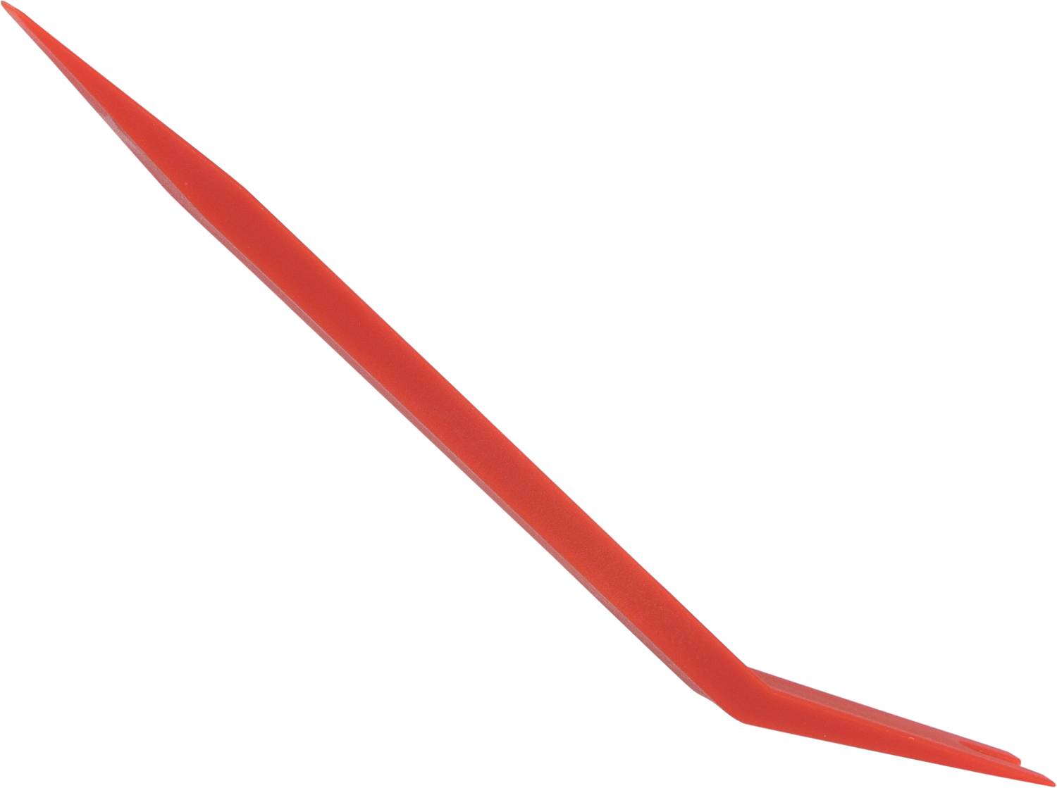 Różek, dwustronne narzędzie z tworzywa sztucznego, jeden koniec ostry, drugi zagięty. Prawdopodobnie służy do podnoszenia lub rozdzielania.