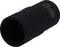 Czarny, cylindryczny nasadka z prążkowaną krawędzią wewnętrzną. Prawdopodobnie nasadka narzędziowa odpowiednia do specjalnych mocowań.