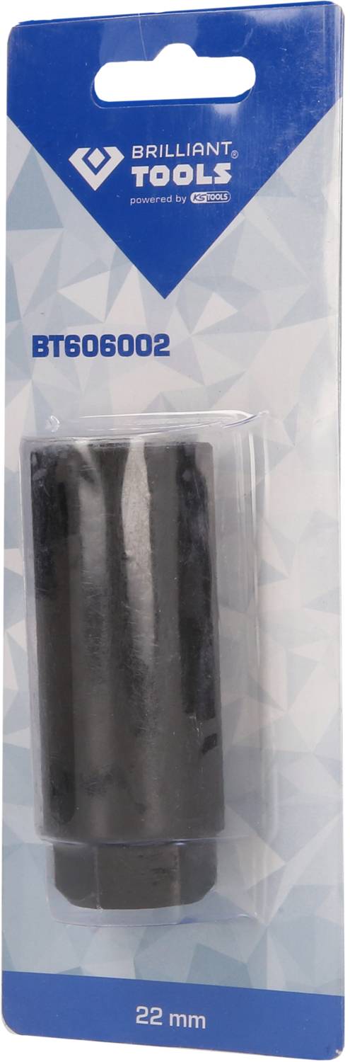 Nakrętka z gniazdem BT606002 firmy Brilliant Tools, 22 mm, w opakowaniu.