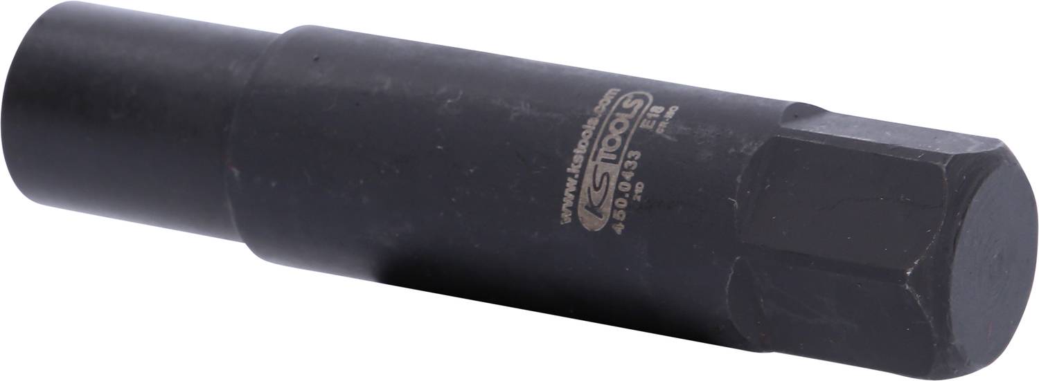 Czarny adapter narzędziowy z sześciokątnym uchwytem: narzędzie służące do łączenia różnych rodzajów śrub.