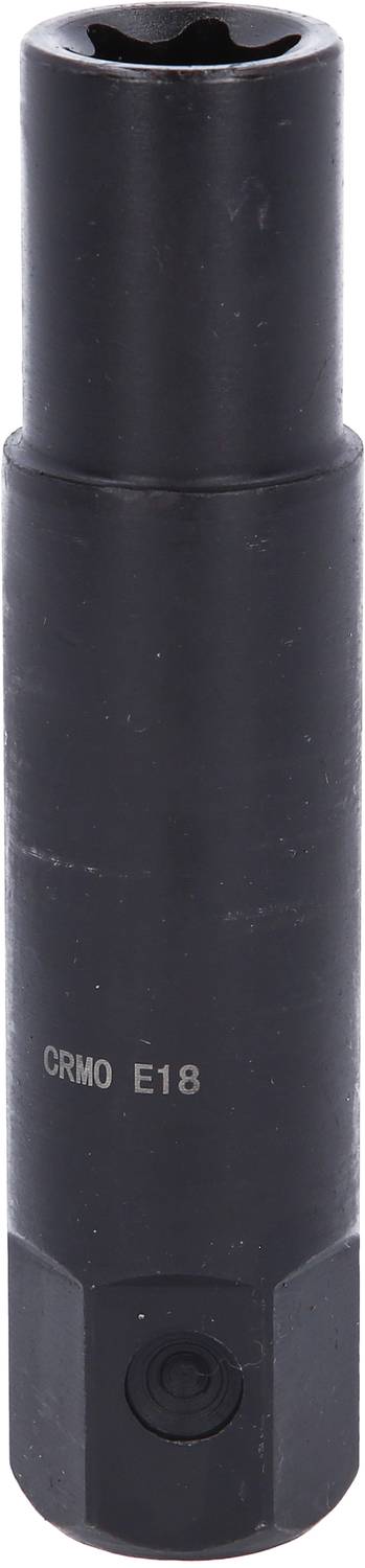Czarny klucz nasadowy z napisem 'CRMO E18'.