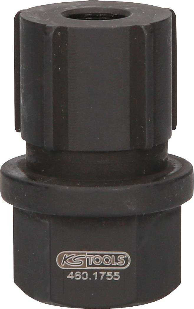 Sześciokątny adapter firmy KS Tools, model 460.1755, używany do prac mechanicznych lub napraw.