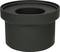 Czarny, cylindryczny element gumowy z szerokim kołnierzem i centralnym otworem.