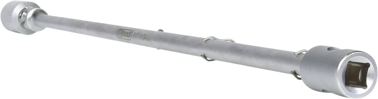 Przedłużka zapadkowa metalowa z kwadratowym chwytem na obu końcach, służąca do zwiększenia zasięgu podczas prac śrubowych.