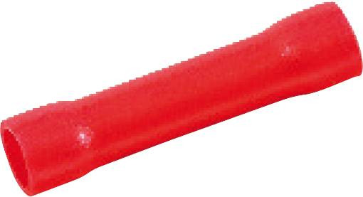 Czerwony łącznik kablowy w kształcie cylindra do zastosowań elektrycznych.