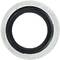 Uszczelka z srebrnym pierścieniem zewnętrznym i czarnym gumowym centrum. Stosowana do uszczelniania rur lub połączeń.