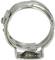 Opaska zaciskowa ze stali nierdzewnej w kształcie pierścienia, otwarta, do mocowania przewodów.