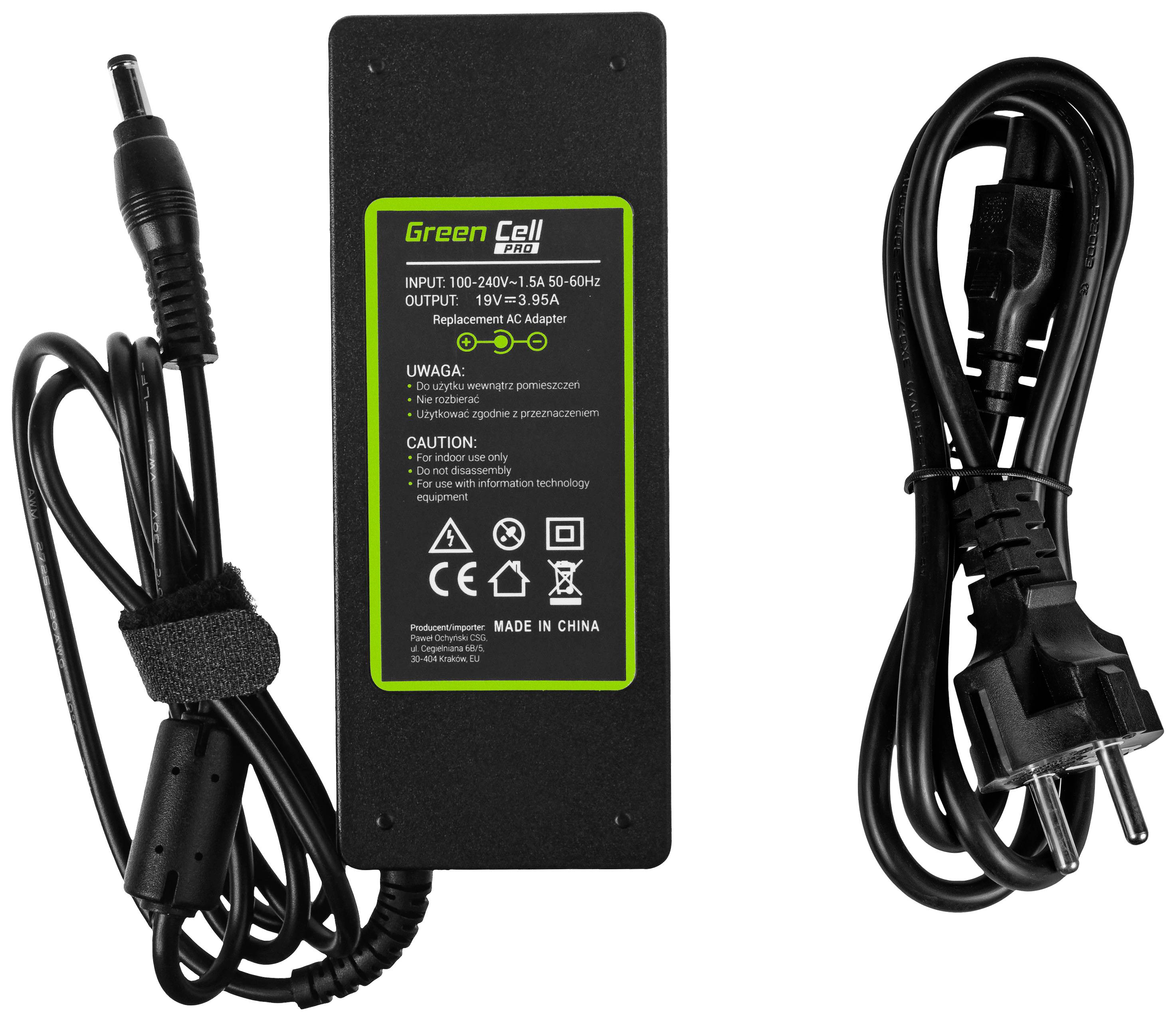 Блок живлення для ноутбука Green Cell GC-AD26AP 75 Вт 3,95 А