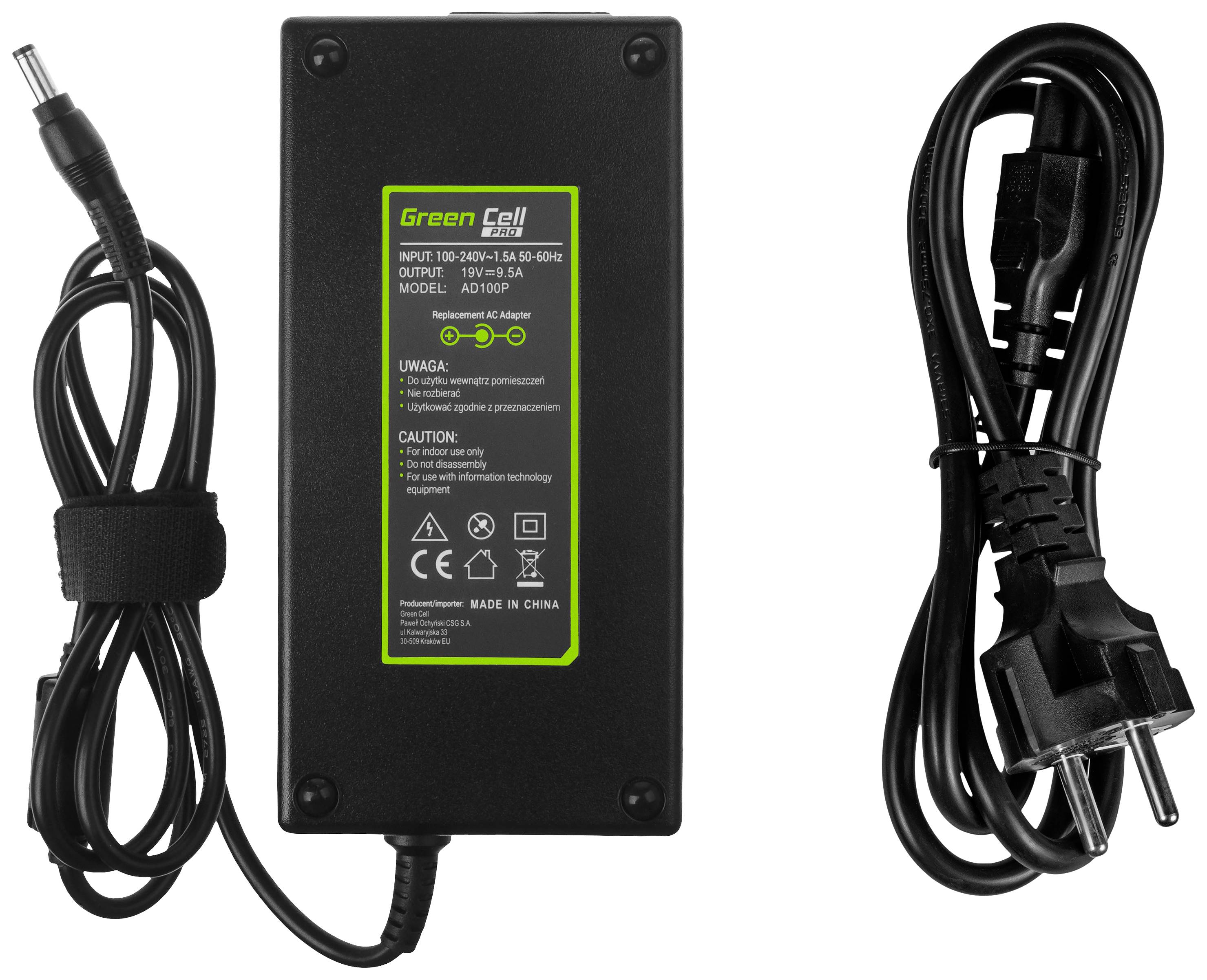 Блок живлення для ноутбука Green Cell GC-AD100P 180 Вт 9,5 А