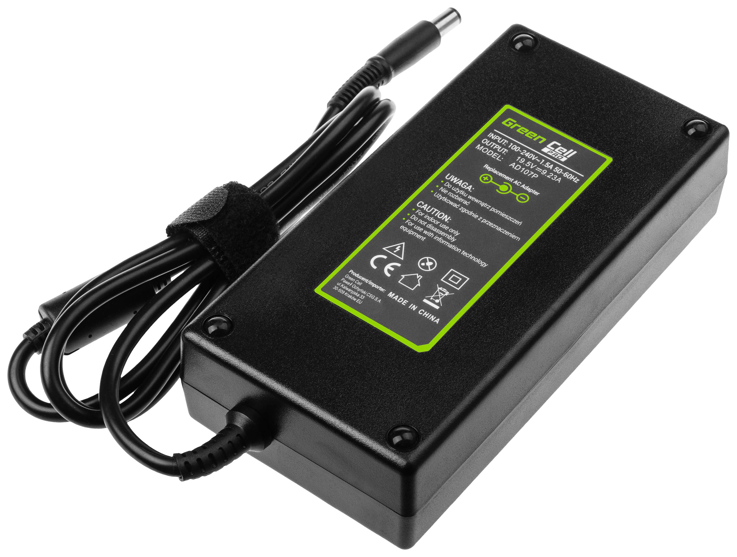 Блок живлення для ноутбука Green Cell GC-AD107P 180 Вт 9,23 А