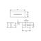 Rysunek techniczny prostokątnego elementu o wymiarach: 55x20 u góry, 6,5 szerokości pośrodku, 30 szerokości u dołu, z różnymi wysokościami.