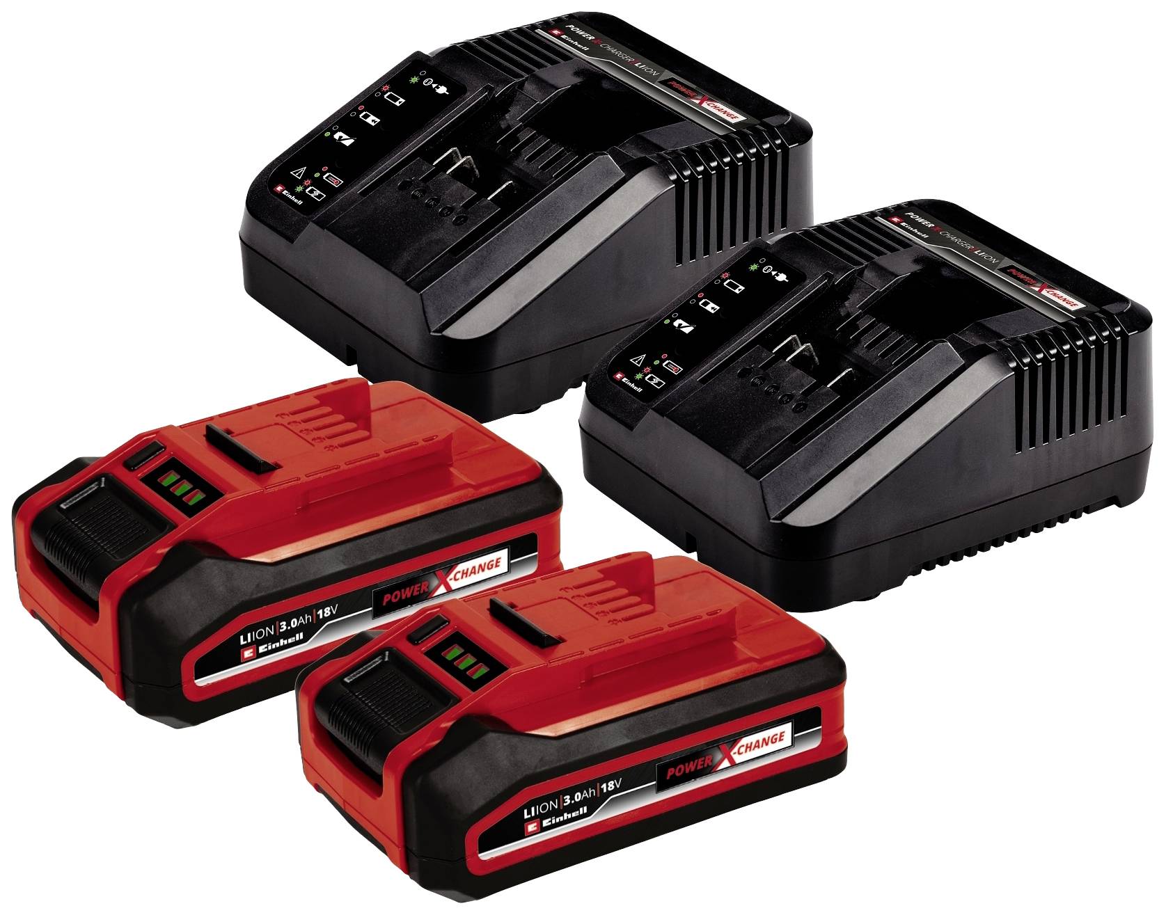 Акумуляторна газонокосарка Einhell RASARRO 36/36 (2x3Ah Plus) Power X-Change, включаючи 2 акумулятори, зарядний пристрій, швидке н